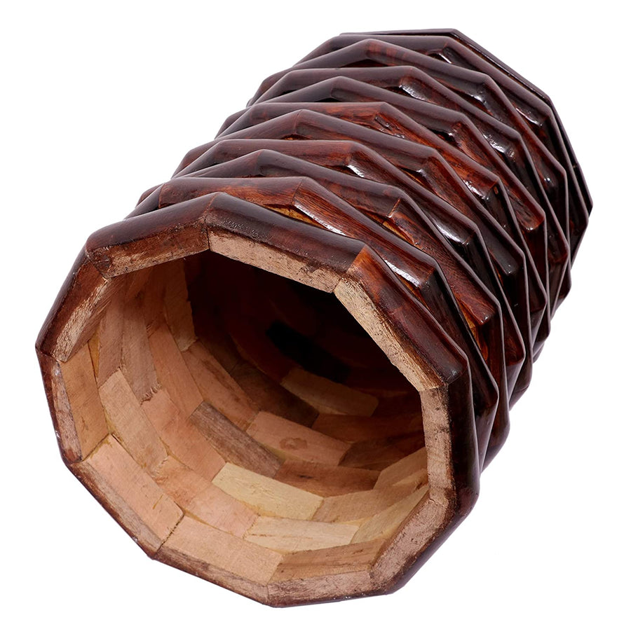 Wooden Zig Zag Stool for Bedroom , End Table Coffee Table Stool for: Bedside, dressing table, home, and office Dime Store