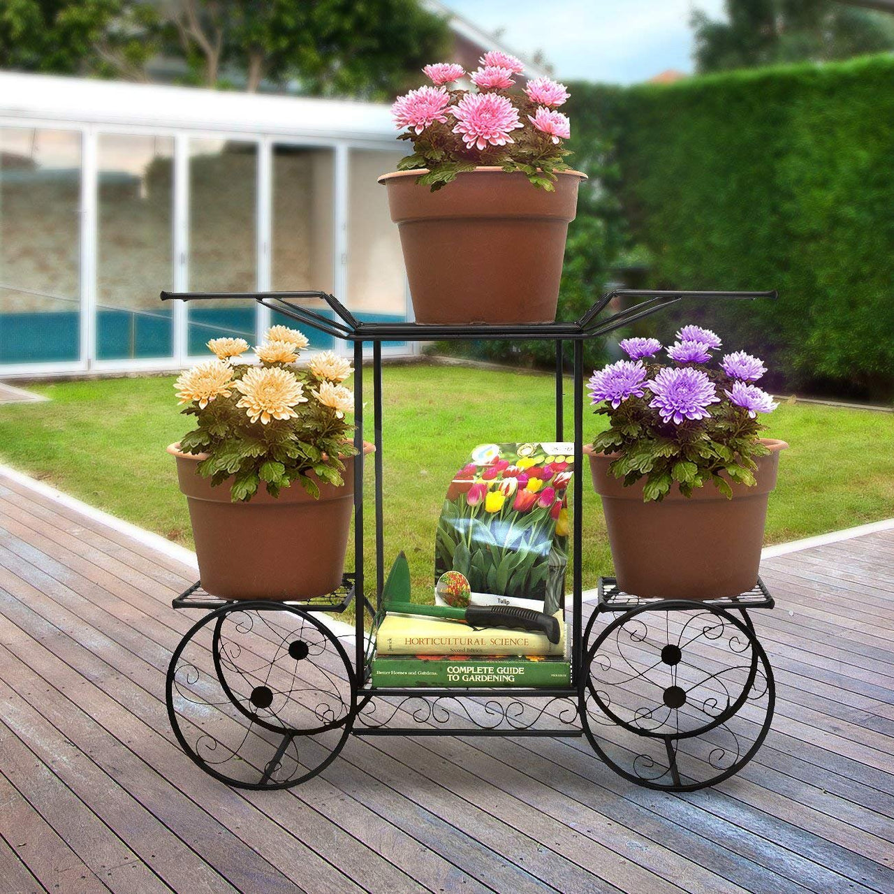 Plant Stand Flower Pot Stand for Balcony Living Room Outdoor Indoor Plants Plant Holder Home Decor Item Dime Store