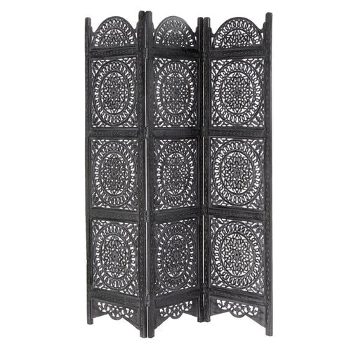 Wooden Partition for Bedroom , Wood Room Divider Partitions for Living Room 3 Panels - Style Room Separators Screen Panel Dime Store