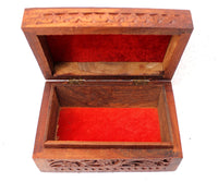 Thumbnail for Handmade Wooden Jewellery Box for Women Jewel Organizer Hand Carved with Intricate Carvings Gift Items Dime Store