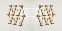 Thumbnail for Wooden Expandable Peg Rack Wall Hanger Hooks for Cloths Key & Bathroom Hanger Home Decoration Dime Store
