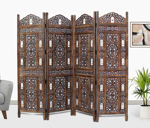 Wooden Partition for Living room and Halls | Room Divider Wall Screen , Wooden Partition for Bedroom & Office Dime Store