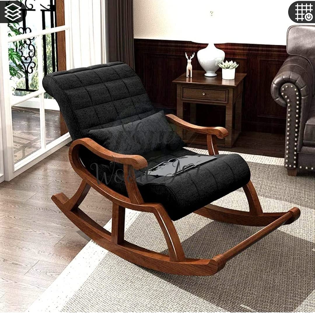 Rocking Chair Cushioned | Swing Chair Swaying Chair Aaram Chair Dime Store