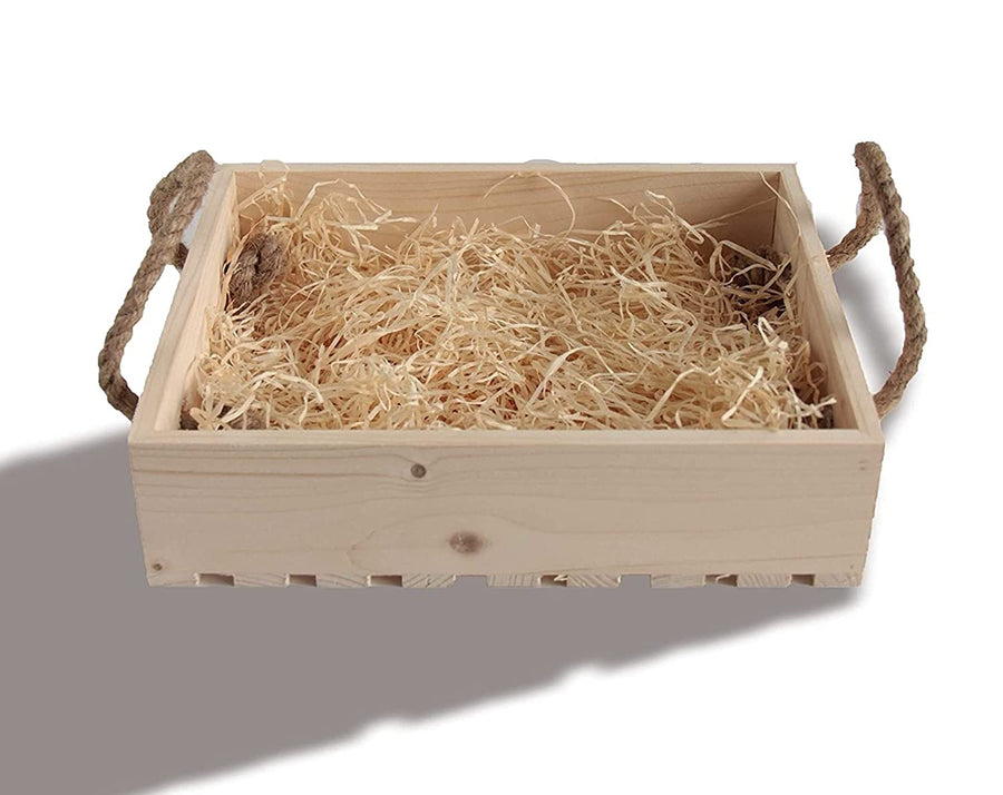 Hard Wood Decorative Gifting Basket Gift Hamper Basket Wooden Tray Flower Fruits Basket Tray With Dried Grass Dime Store