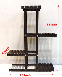Thumbnail for Wooden Plant Stand for Balcony Living Room Outdoor Indoor Plant Stand Foldable Display Rack Storage Rack for Patio Garden Yard Dime Store